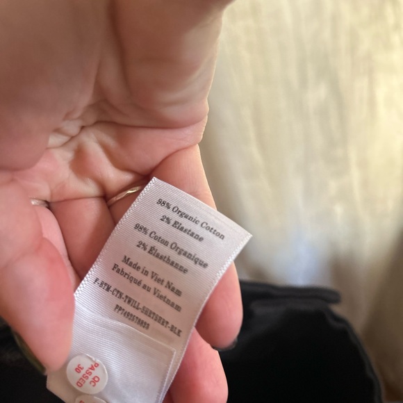 Everlane The Utility‎ Short Organic Cotton Twill High Rise Black NEW Size 2 - Picture 6 of 9